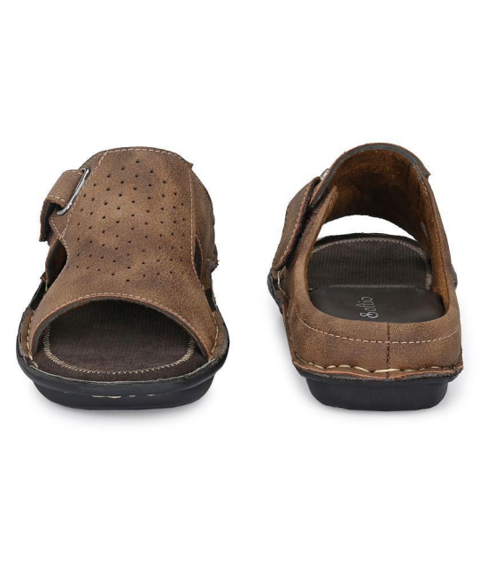 softio Brown Flip Flops - 6