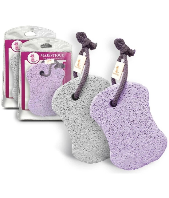 Majestique Handy Grip Pumice Stone for Hands, Heels, Elbows For Adult - (Pack of 1) Color May Vary