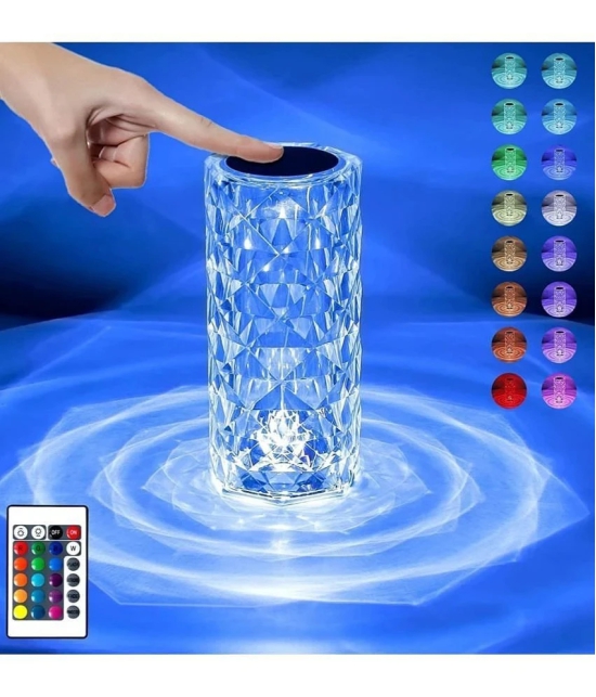 STCIMPORTED CREATIONS 16 COLOUR 1ST QUALITY CRYSTAL LAMP - Assorted