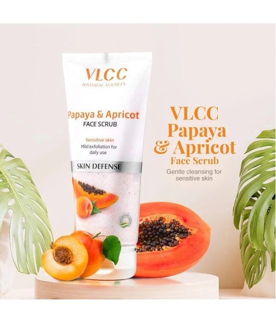 VLCC Papaya & Apricot Face Scrub, 80 g, Removes Blackheads & Whiteheads