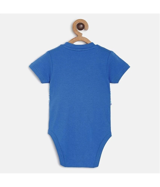 MINI KLUB - Blue Cotton Bodysuit For Baby Boy ( Pack Of 2 ) - None