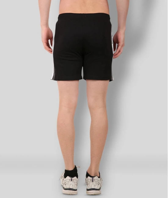 Zeffit - Black Cotton Blend Mens Shorts ( Pack of 1 ) - None