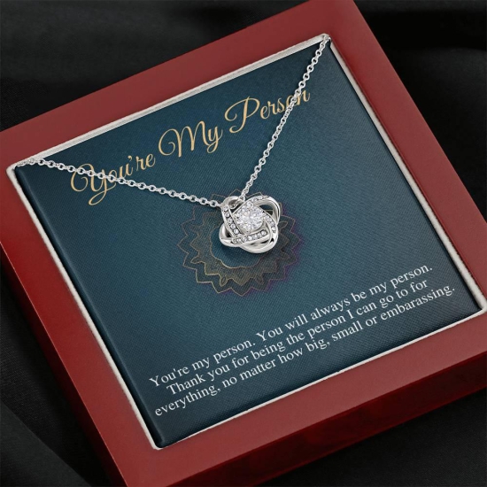 You Are My Person Necklace, Best Friend Gift, You're My Person Gift, Greys Anatomy Quote, Bestie Gift, Birthday Gift, Christmas Gift #0607-Standard Box