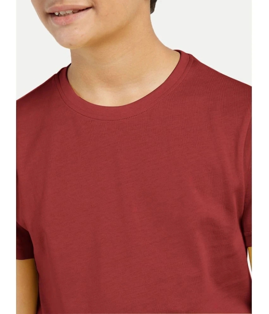 Radprix Red Cotton Blend Boys T-Shirt ( Pack of 1 ) - None