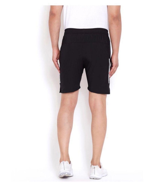 RANBOLT Black Polyester Lycra Football Shorts - None