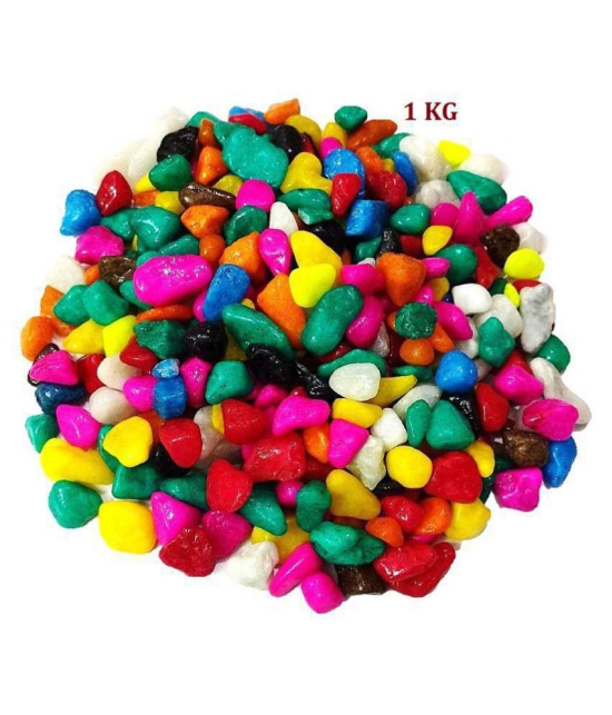 MORE & MORE  Multi Color Pebbles /Stones Vase Fillers For Home Decoration ,Garden ,Fish Aquarium  950gram.