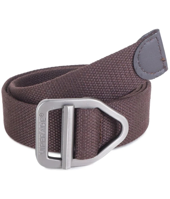 Zacharias - Brown Canvas Mens Casual Belt ( Pack of 1 ) - None