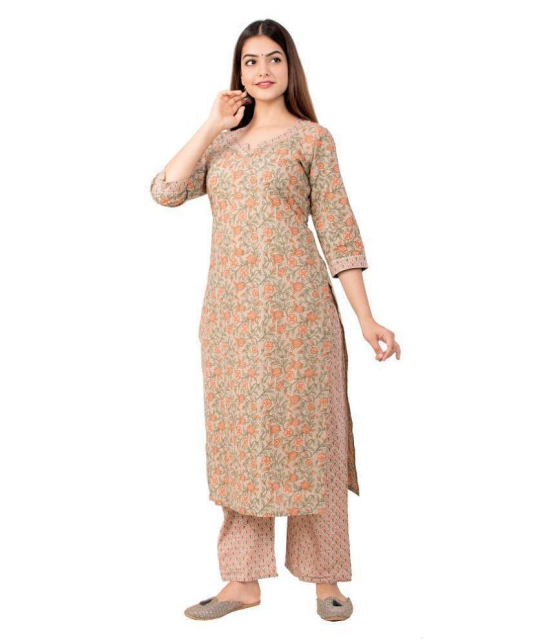 miravan Cotton Kurti With Palazzo - Stitched Suit - 3XL