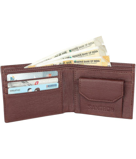 samtroh - PU BROWN Men's Regular Wallet ( Pack of 1 ) - Brown