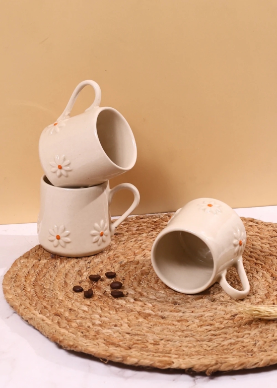 White Lily Mug-Set of two