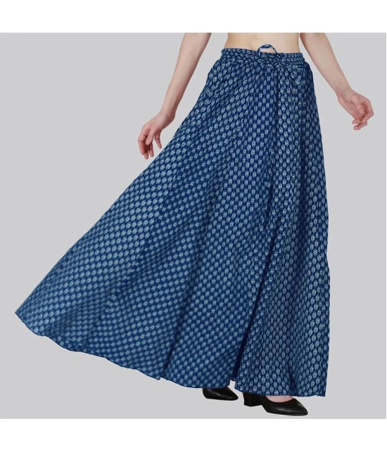 Sttoffa Blue Cotton Womens Flared Skirt ( Pack of 1 ) - None