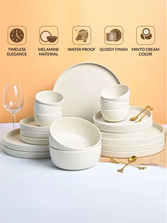 MARKET99 Minto Cream Sparkle Dinner Set