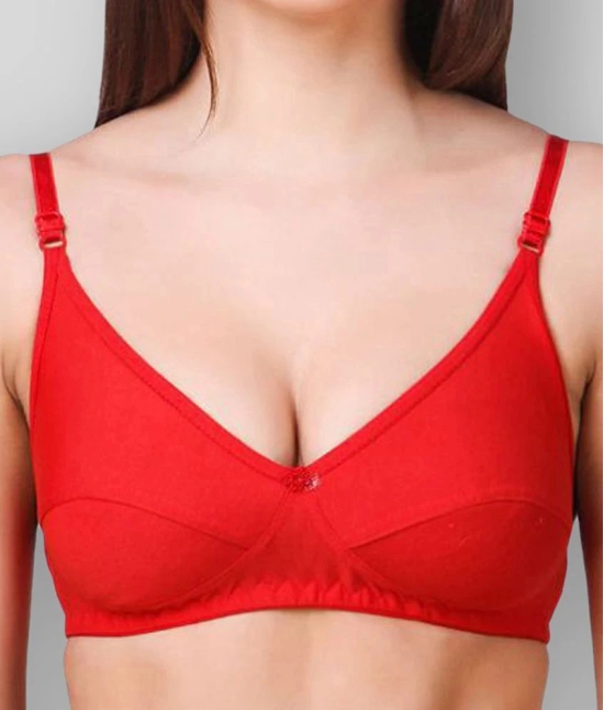 Kiran Enterprises - Multicolor Cotton Non - Padded Womens Push Up Bra ( Pack of 6 ) - 32B