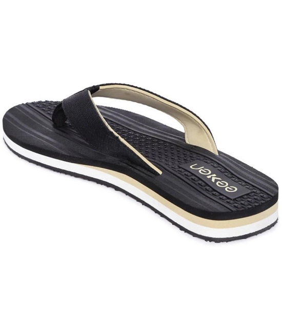 Paragon Black Mens Thong Flip Flop - None