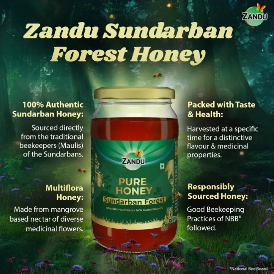 100% Pure Sundarban Honey | Directly from the Sundarban Forest (500ml)