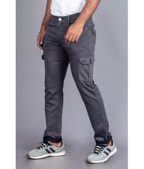 Aflash Regular Fit Basic Mens Jeans - Grey ( Pack of 1 ) - None