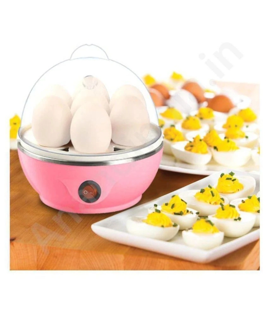 Egg Boiler/Egg Poacher/ 7 Egg Cooker/Electric Egg Boiler/ Egg Steamer/ Home Machine Egg Boiler With Egg Tray - Multicolor