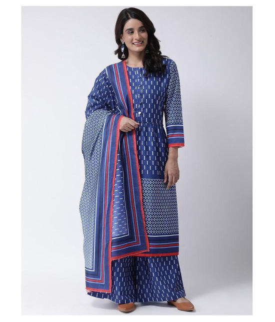 Hangup Blue Chanderi Dupatta