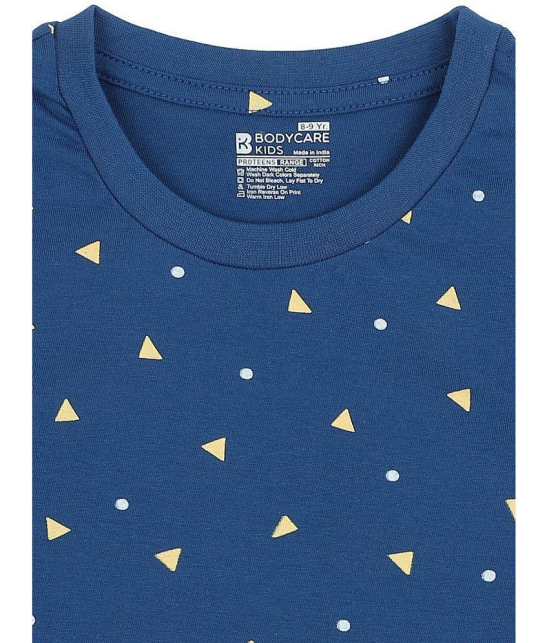 BOYS TSHIRT ROUND NECK HALF SLEEVES Blue - None