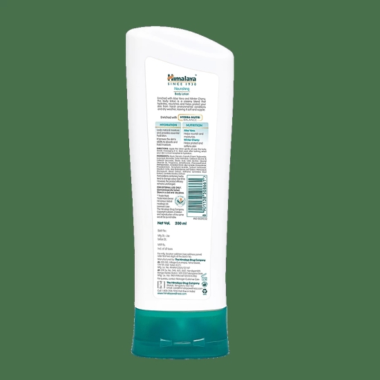 Himalaya Nourishing Body Lotion - Protects Dry Skin, Aloe Vera & Winter Cherry, 200 Ml