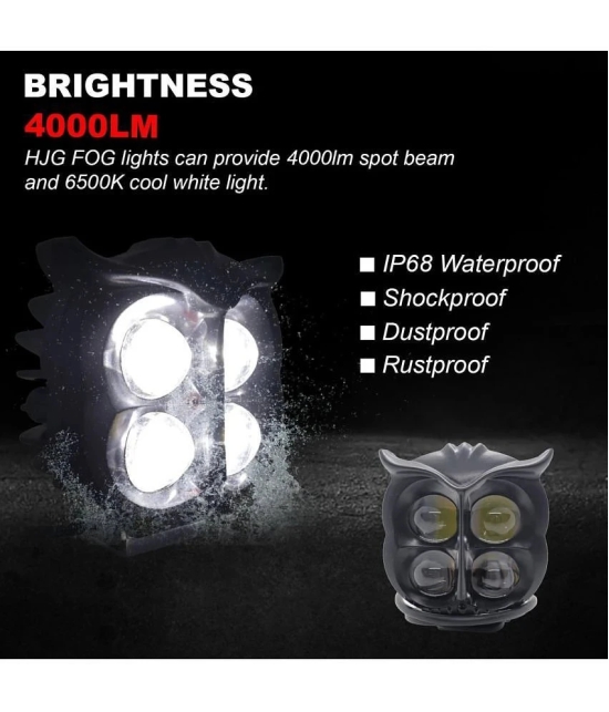 AutoPowerz Front Left & Right Fog Light For All Car and Bike Models ( Single )