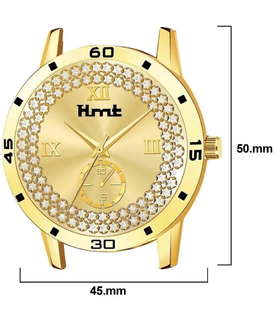 THMT Gold Stainless Steel Analog Mens Watch