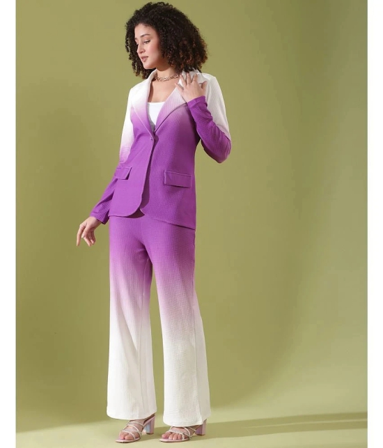 Selvia Purple Dyed Pant Top Set - None