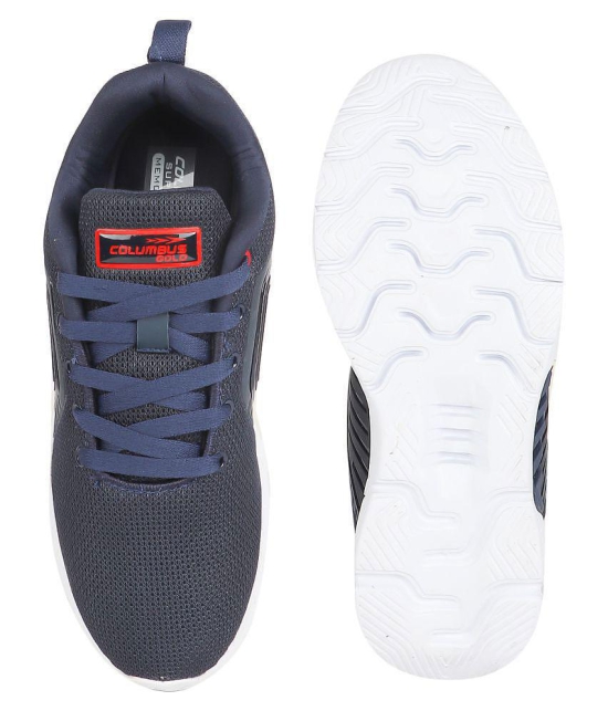 Columbus  Navy  Mens Sports Running Shoes - None