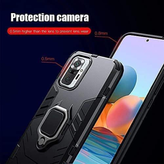 Winble Redmi Note 10 Pro Max / Redmi note 10 pro Back Cover Armor with Ring Holder