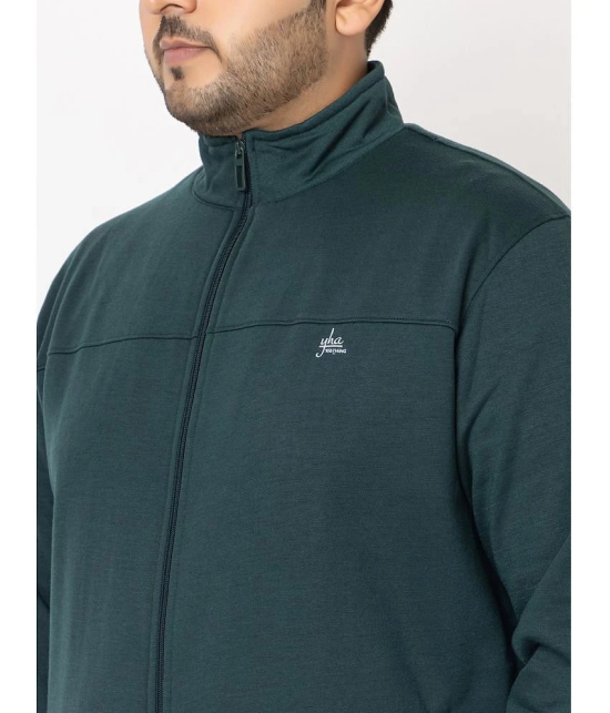 YHA - Dark Green Fleece Regular Fit Mens Tracksuit ( Pack of 1 ) - None