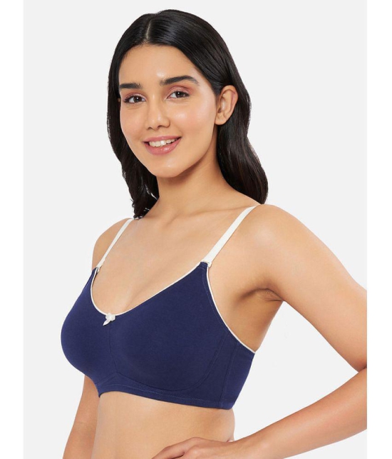 Amante - Blue Cotton Non Padded Women's Everyday Bra ( Pack of 1 ) - None