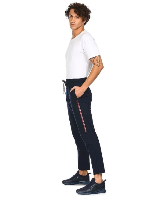 U.S. Polo Assn. Navy Cotton Mens Trackpants ( Pack of 1 ) - None