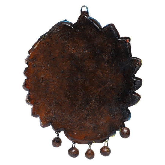 KSI /Shubh Labh Wall hanging Showpiece Terracotta Handmade Door Hanging Wall Hanging Sculptures for Home Decor Artifacts for Door Office & Temple,