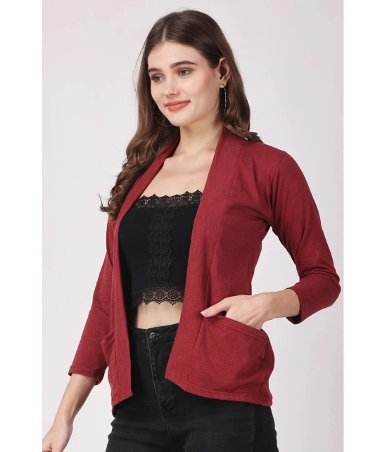 Affair Cotton Womens Shrugs - Maroon ( Single ) - None