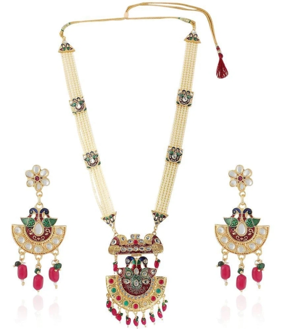 Bhagya Lakshmi - Alloy Multi Color Necklace Set ( Pack of 1 ) - Multi Color