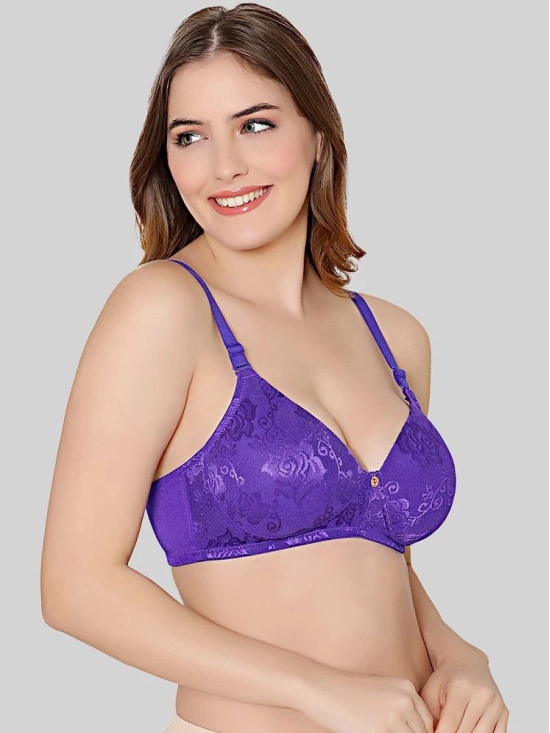 Bodycare Purple Nylon Heavily Padded Womens Everyday Bra ( Pack of 1 ) - None