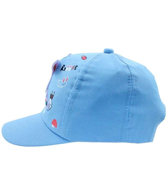 Zacharias Girl's Kids Cotton Beret Golf Cap kc-26 (Blue_1-4 Years) (Pack of 1) - None