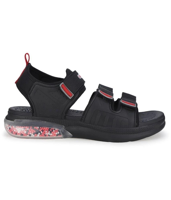 Campus - Black Mens Floater Sandals - None