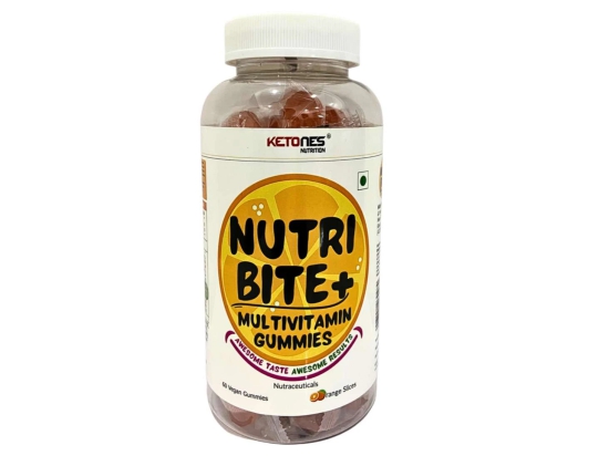 Ketones Nutrition Nutri Bite Multivitamin Gummies | 60 Servings | Orange