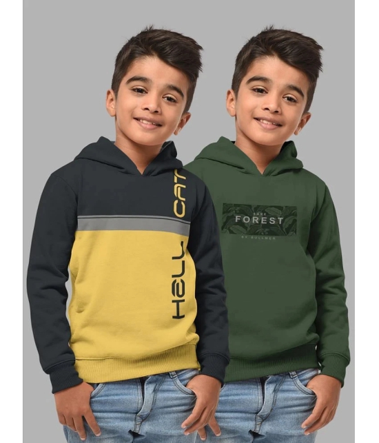 HELLCAT Pack of 2 Boys Cotton Blend Sweatshirt ( Multicolor2 ) - None