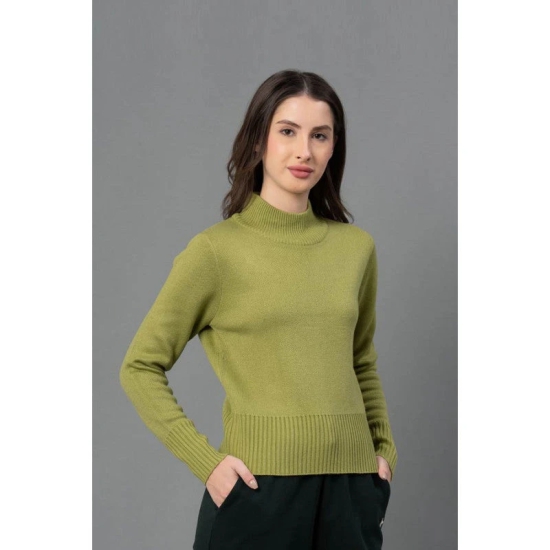 Mode By RedTape Women Green Solid Sweater