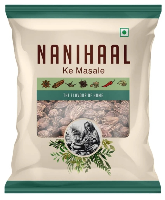 NANIHAAL Cardamom (Black Elaichi) Whole | No Added Colours | No Added Preservatives