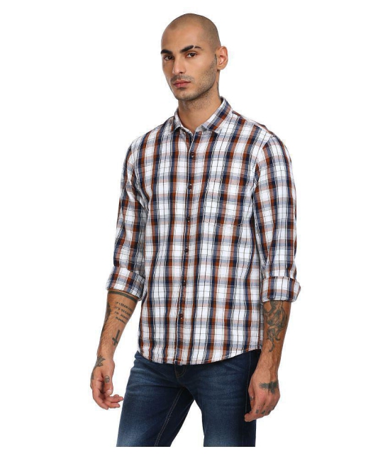 Ruggers 100 Percent Cotton Brown Shirt Single - None