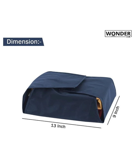 PrettyKrafts shirt cover bag for storage Garment Foldable Shirt Cover Storage Organizer T-shirt Trousers Jeans Clothes Organizer,(Pack of 1) Navy Blue