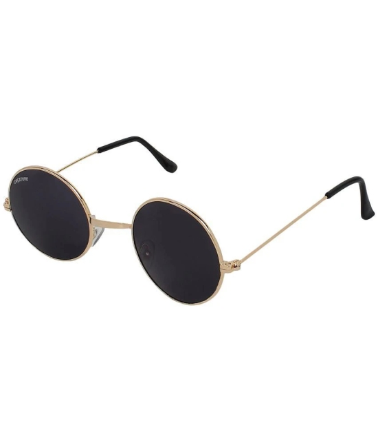 Creature - Gold Round Sunglasses ( Pack of 1 ) - Medium