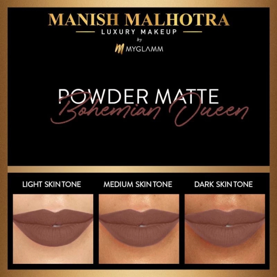 Manish Malhotra Powder Matte Lipstick - Bohemian Queen