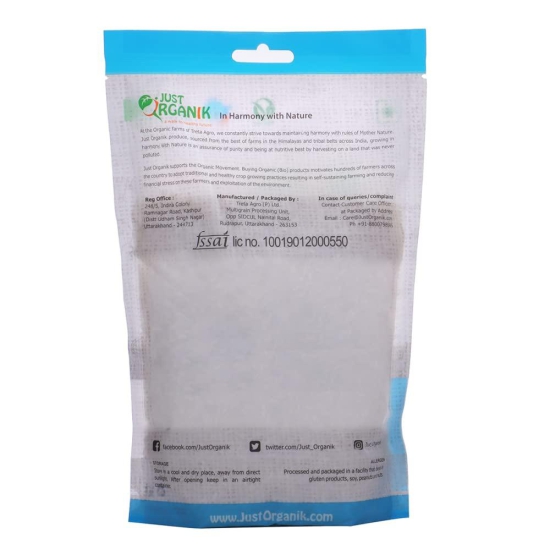 JUST ORGANIK, Ragi Flour 2kg (4 * 500 grams) | Ragi Atta | Finger Millet Flour | Nachni Atta | 100% Natural