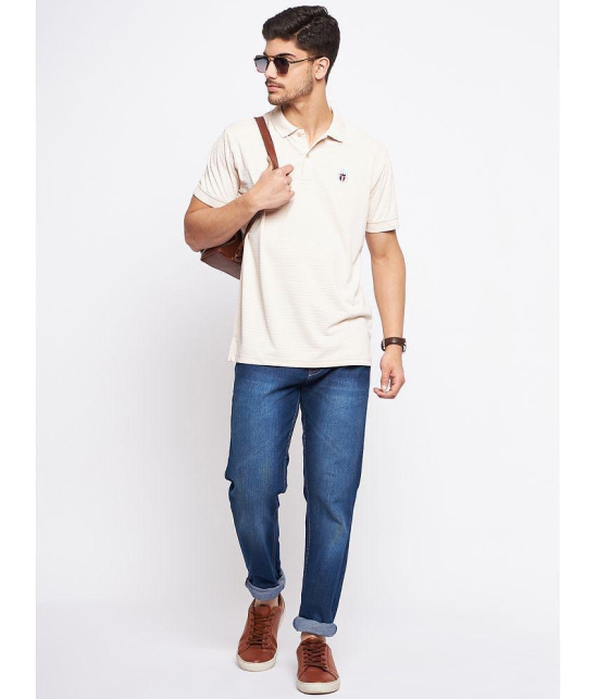 MXN - Beige Cotton Regular Fit Men's Polo T Shirt ( Pack of 1 ) - None