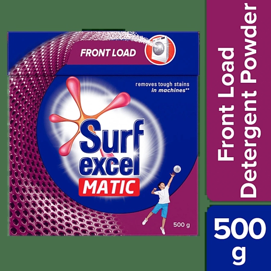 Surf Excel Matic Detergent Powder - Front Load, 500 G