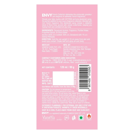 ENVY Victoria + Juliette Deodorant Combo -240ml